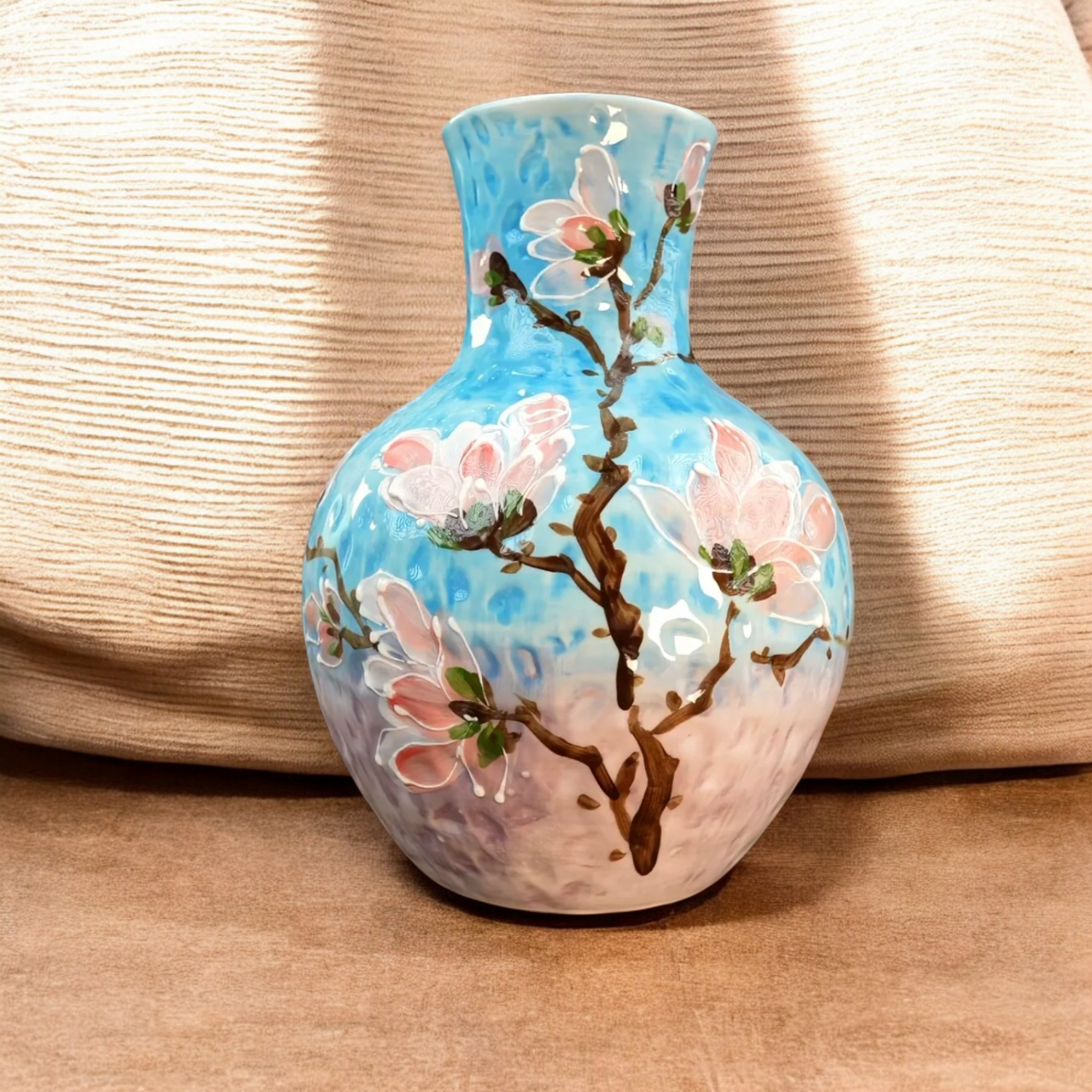 Handveredelte Keramikvase/Hand-Finished Ceramic Vase