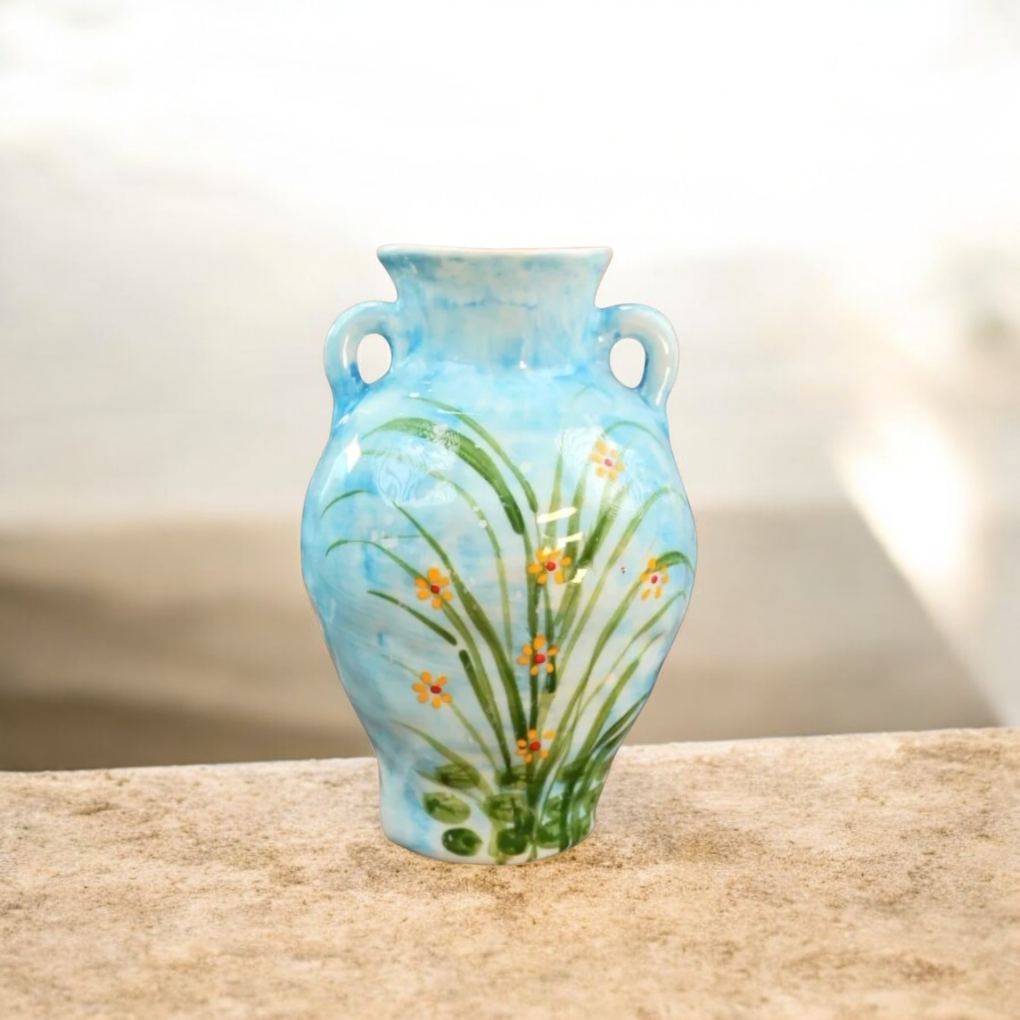 Handveredelte Keramikvase/Hand-Finished Ceramic Vase