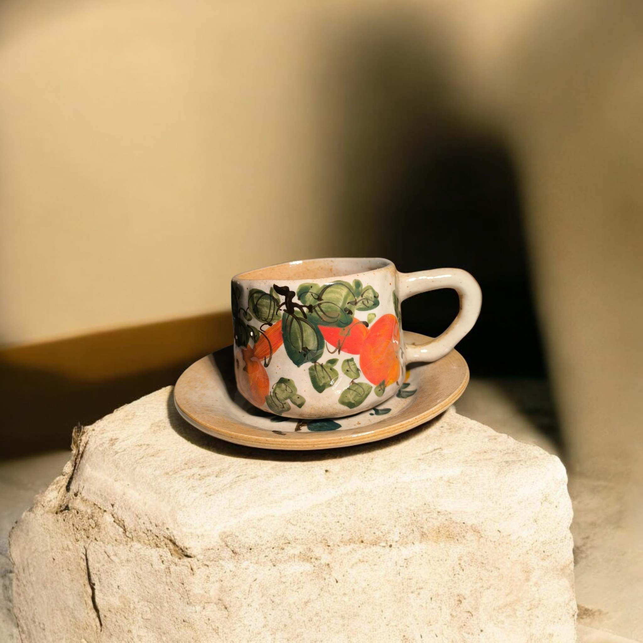 Handveredelte Keramik-Kaffeetasse / Hand-finished ceramic coffee cup